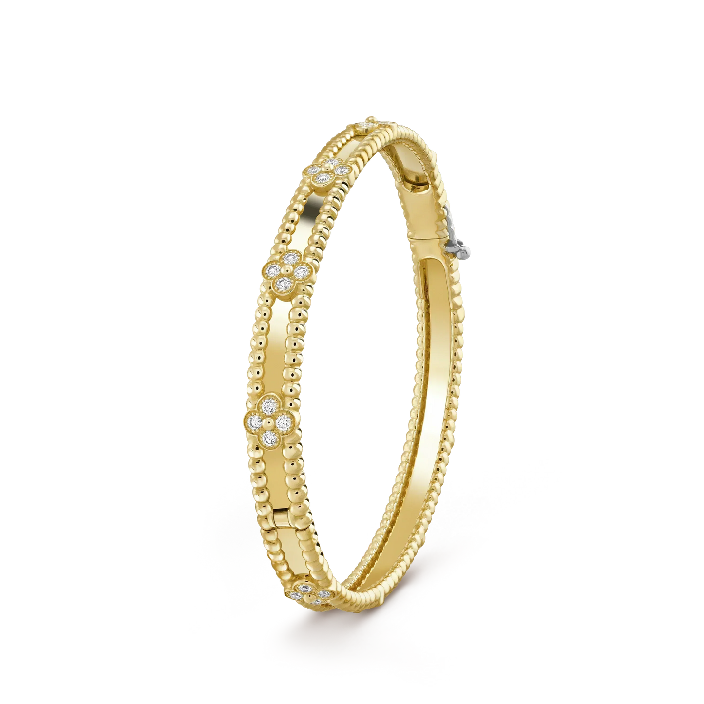 [Vicky]CLOVER BRACELET 4MM DIAMONDS