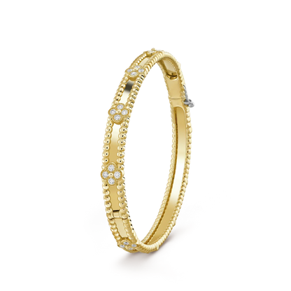 [Vicky]CLOVER BRACELET 4MM DIAMONDS