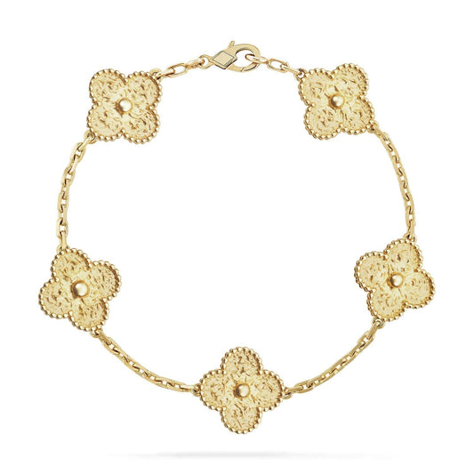 [Vicky]CLOVER 5 MOTIFS BRONZING BRACELET