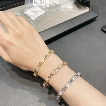 [Vicky]CLOVER BRACELET 4MM DIAMONDS