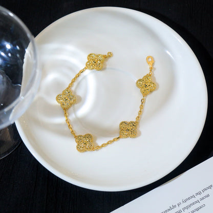 [Vicky]CLOVER 5 MOTIFS BRONZING BRACELET