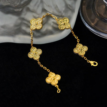 [Vicky]CLOVER 5 MOTIFS BRONZING BRACELET