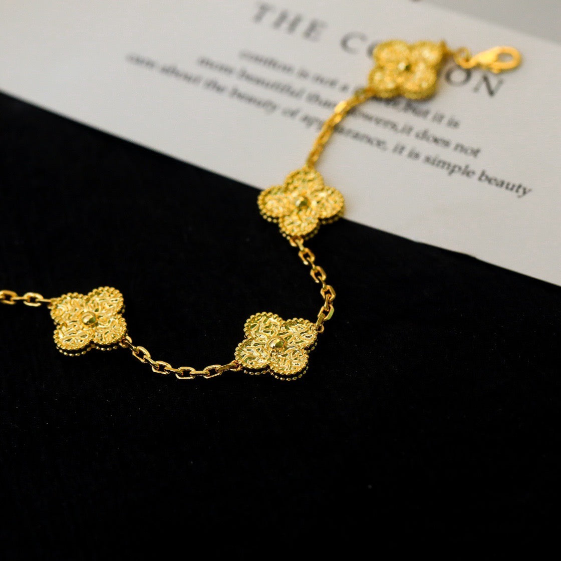 [Vicky]CLOVER 5 MOTIFS BRONZING BRACELET