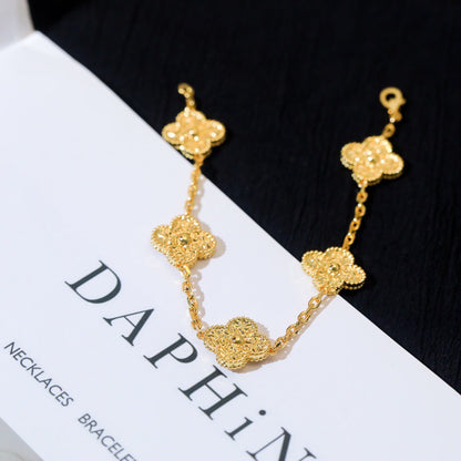 [Vicky]CLOVER 5 MOTIFS BRONZING BRACELET