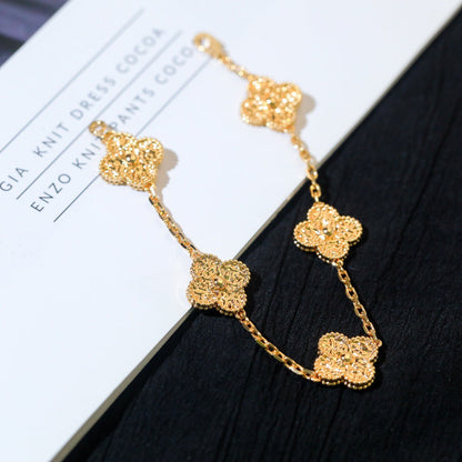 [Vicky]CLOVER 5 MOTIFS BRONZING BRACELET