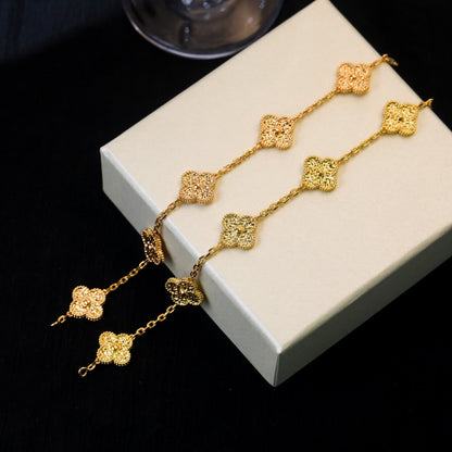 [Vicky]CLOVER 5 MOTIFS BRONZING BRACELET