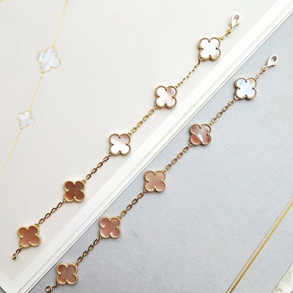 [Vicky]CLOVER 5 PINK MOP BRACELET