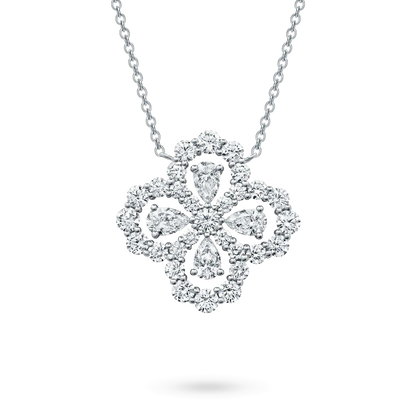 [Vicky]LOOP NECKLACE FULL MOTIF DIAMOND 16MM MULTIPLE COLORS