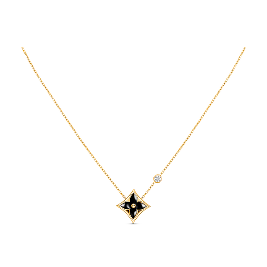 [Vicky]STAR BLACK MOP NECKLACE