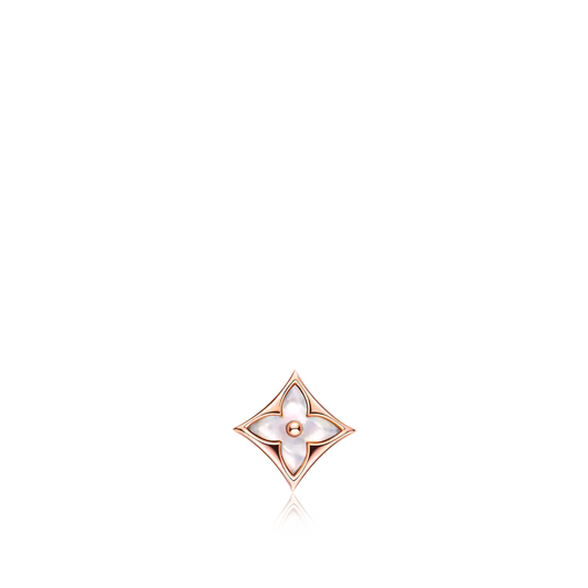 [Vicky]STAR MOP PINK GOLD EARRINGS